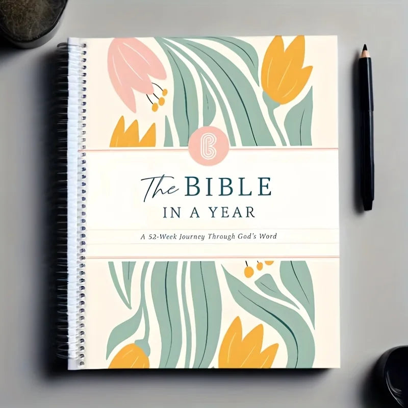The Bible in A Year: Women's Bible Study Plan-Daily Scripture readings structured 52-Week plan for consistent Bible Study & Spir