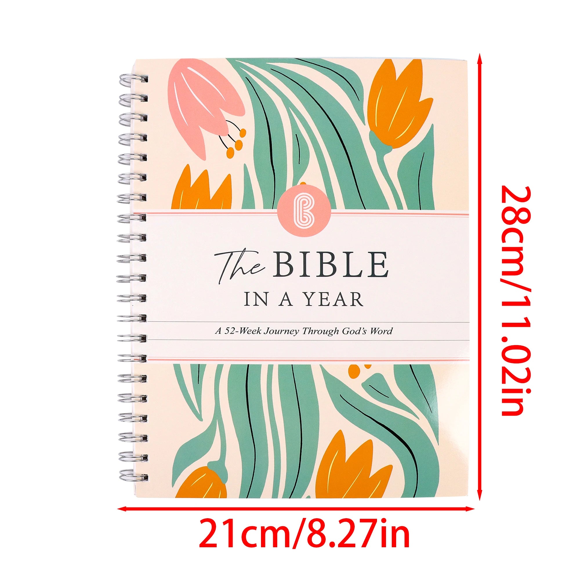 The Bible in A Year: Women's Bible Study Plan-Daily Scripture readings structured 52-Week plan for consistent Bible Study & Spir